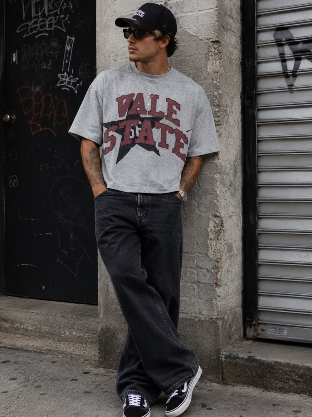 VALE STATE Men’s Graphic Crop Tee